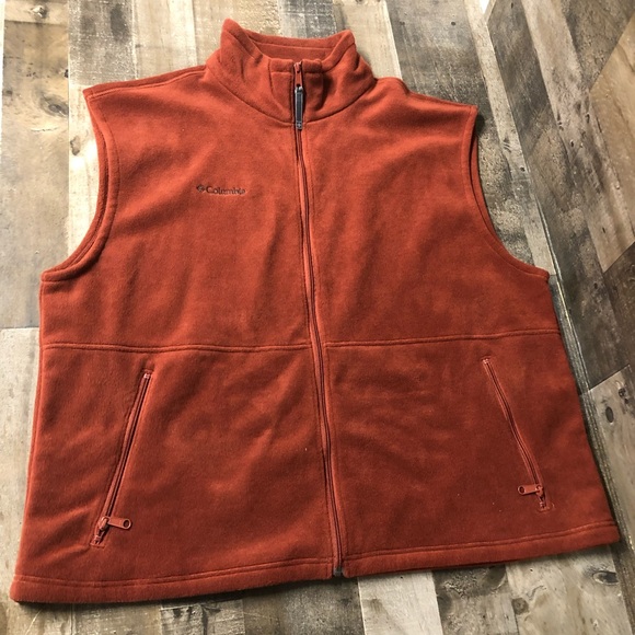 Columbia Fleece Vest Mens Size Xxl Full 
